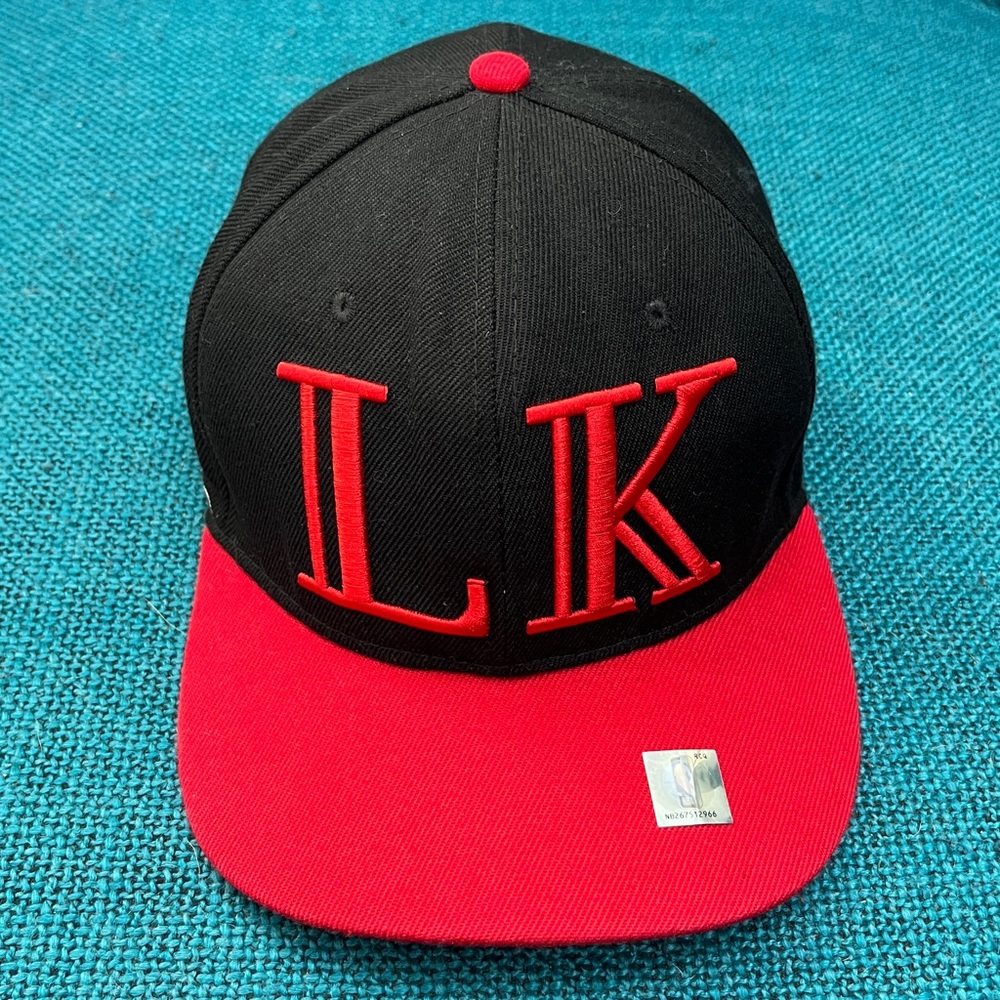 Last Kings Move On SnapBack Hat Cap Black Red Embroidered OSFA